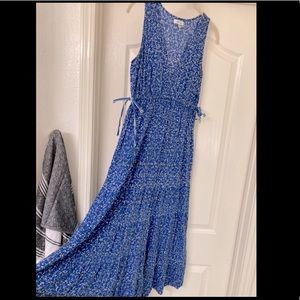 Max Studio Tiered Floral Print Midi Dress